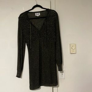 Rouje sparkly gold and black dress